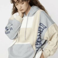 日本直送 【WEB限定】Knit Custom College Hoodie - HLY & CHOCCICO