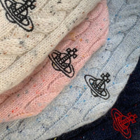 West wood日系復古刺繡雪花點麻花開胸外套 - HLY & CHOCCICO