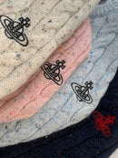 West wood日系復古刺繡雪花點麻花開胸外套 - HLY & CHOCCICO