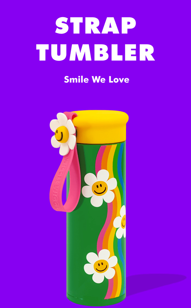 韓國直送Wiggle Wiggle Strap Tumbler 450ml - HLY &amp; CHOCCICO