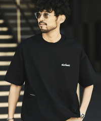 日本直送 Wild Things × Freak's  Store Big Silhouette Side Pocket Crew Neck Tee HLY & CHOCCICO
