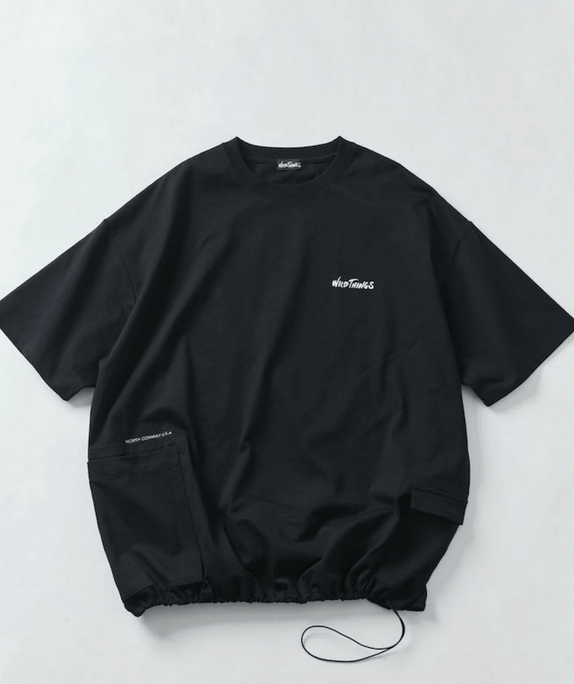 日本直送 Wild Things × Freak's  Store Big Silhouette Side Pocket Crew Neck Tee HLY & CHOCCICO