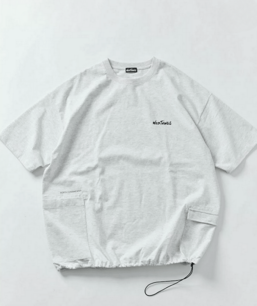 日本直送 Wild Things × Freak's  Store Big Silhouette Side Pocket Crew Neck Tee HLY & CHOCCICO