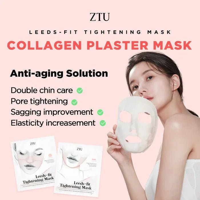 韓國🇰🇷ZTU 5D塑顏膠原蛋白提拉石膏面膜（一盒5塊）⭐️(可選FACIAL 全面 / V - LIFTING 下巴） FROMNATURE - HLY &amp; CHOCCICO